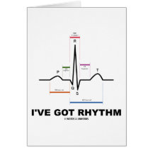 Tengo el ritmo (ECG - el golpe de corazón de EKG) Tarjetas