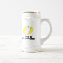 Tengo gusto de golpear la botella tazas de café