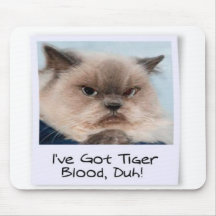 Tengo mousepad de la sangre del tigre tapete de ratones