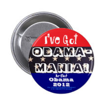 ¡Tengo OBAMA-MANIA! COMANDANTE EN JEFE OBAMA 2012 Pin
