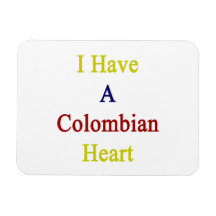 Tengo un corazón colombiano iman rectangular