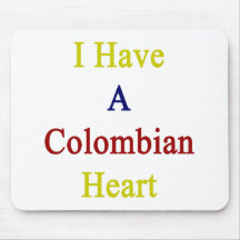 Tengo un corazón colombiano tapetes de ratones