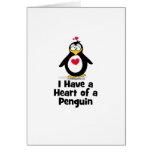 Tengo un corazón de un pingüino felicitaciones