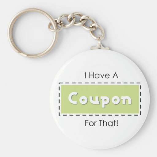 ¡Tengo una cupón para eso! Llavero Personalizado
