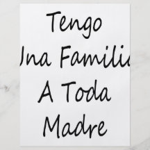 Tengo Una Familia un Toda Madre Tarjetas Publicitarias