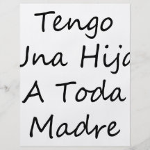 Tengo Una Hija un Toda Madre Tarjeton