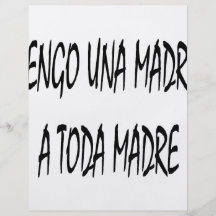 Tengo Una Madre un Toda Madre Tarjetas Informativas