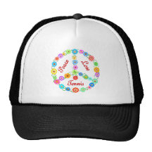 Tenis del amor de la paz gorros bordados