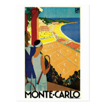 Tenis en Monte Carlo Postales