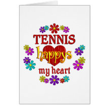 Tenis feliz tarjetas