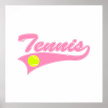 Tenis rosa claro posters