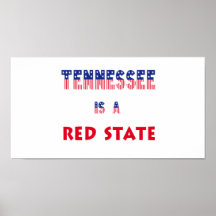 Tennessee es un estado rojo poster