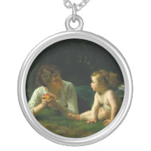 Tentación, William-Adolphe Bouguereau Colgantes Personalizados