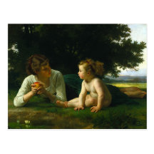 Tentación, William-Adolphe Bouguereau Tarjetas Postales