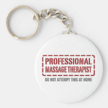 Terapeuta profesional del masaje llaveros