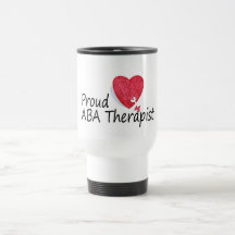 Terapeutas orgullosos del ABA (corazón) Taza De Café