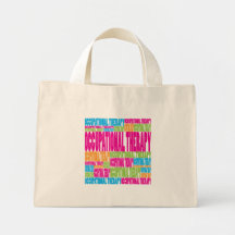 Terapia profesional colorida bolsas de mano