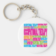 Terapia profesional colorida llaveros personalizados
