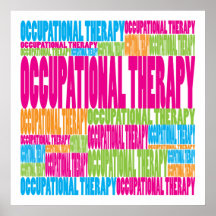 Terapia profesional colorida poster