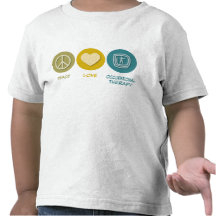 Terapia profesional del amor de la paz camiseta