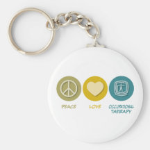Terapia profesional del amor de la paz llaveros personalizados