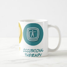 Terapia profesional del amor de la paz tazas