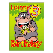 Tercer cumpleaños feliz felicitaciones