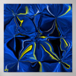 Terciopelo azul impresiones
