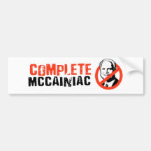 Termine a la pegatina para el parachoques de McCai Etiqueta De Parachoque