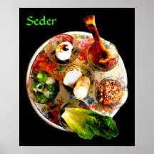 Termine la placa de Seder Poster