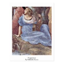 Terpsícore de Raffaello Sanzio Postal