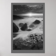 Terraplén de Giants en la puesta del sol Posters