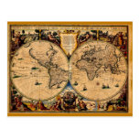 Terrarum 1625 del totius de Nova del mapa del vint Postales