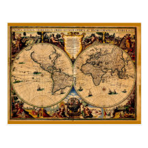 Terrarum 1625 del totius de Nova del mapa del vint Postales