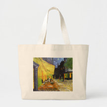 Terraza del café de Van Gogh en la noche Bolsas