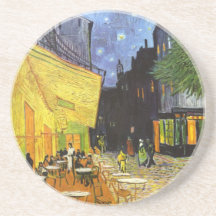 Terraza del café de Van Gogh en la noche Posavaso Para Bebida