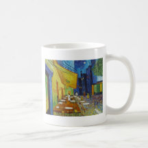 Terraza del café en la noche de Vincent van Gogh Taza De Café