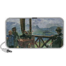 Terraza en Klobenstein, Tyrolia de Lovis Corinto Laptop Altavoz