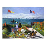 Terraza en Sainte Adresse, Claude Monet Postal