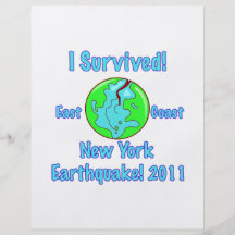 Terremoto de Nueva York de 2011 Flyer Personalizado