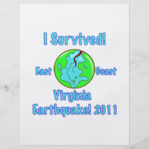 Terremoto de Virginia de 2011 Flyer Personalizado