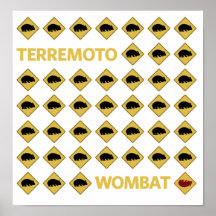Terremoto Wombat Poster