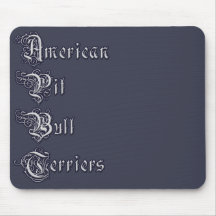 Terrieres de pitbull americanos de encargo Mousepa Alfombrilla De Ratón