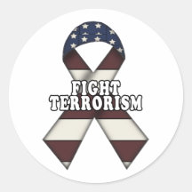 Terrorismo de la lucha pegatina