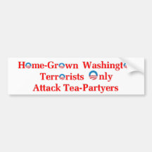 Terroristas de Washington… Etiqueta De Parachoque