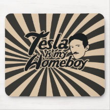 Tesla es mi Homeboy Tapetes De Raton