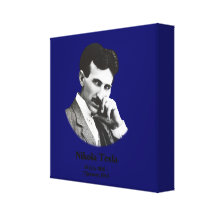 Tesla joven impresiones en lona