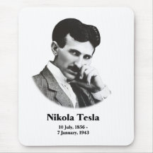 Tesla joven Mousepad Tapete De Ratón