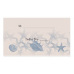 Tesoro por las tarjetas del lugar del boda del mar plantillas de tarjeta de negocio