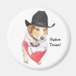 Texan nativo imán de nevera